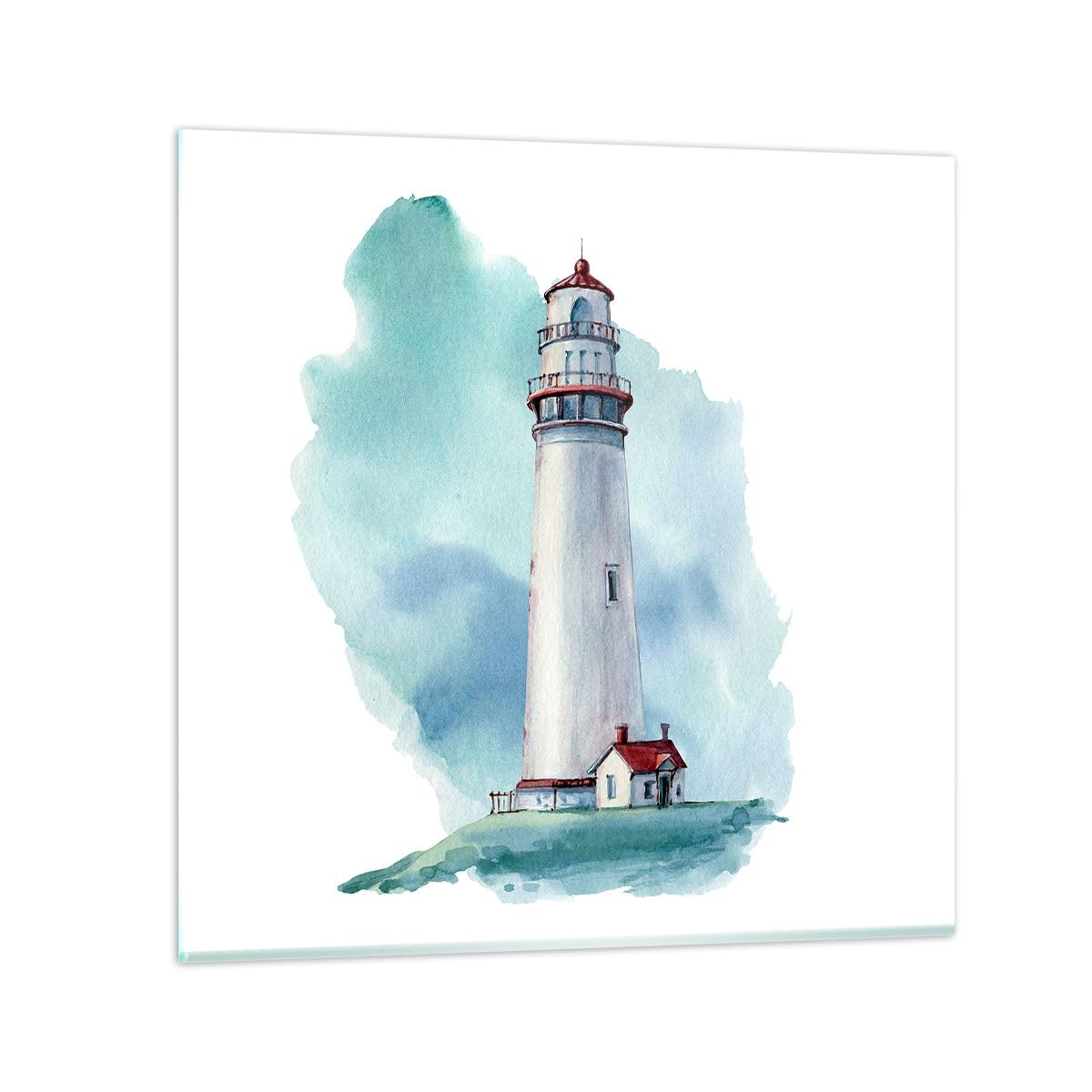 Tableau Déco Impression Sur Verre – Phare Et Mer – 160x85 Cm – ARTTOR – Neuf