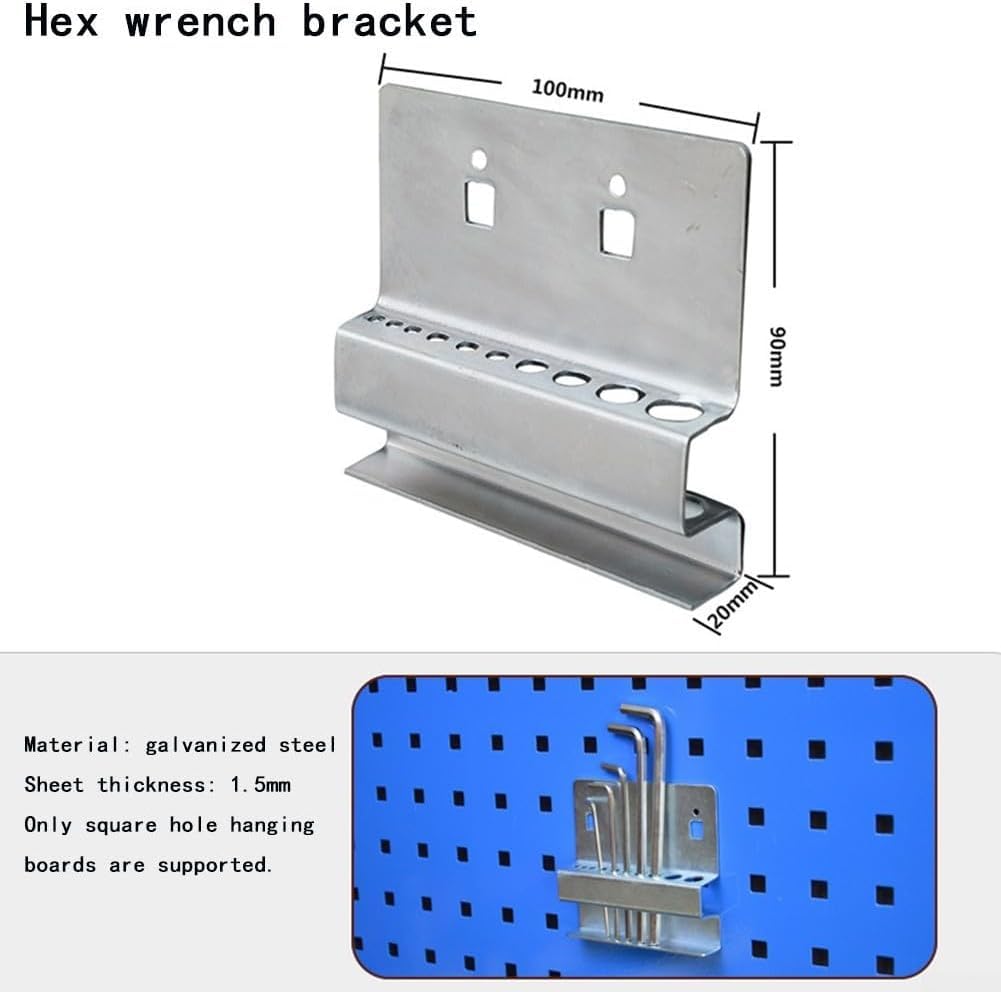 Scaffale da parete per cacciaviti e attrezzi, scaffale durevole per l'organizzazione dell'hardware, design compatto per il miglioramento della casa e uso esterno, costruzione robusta