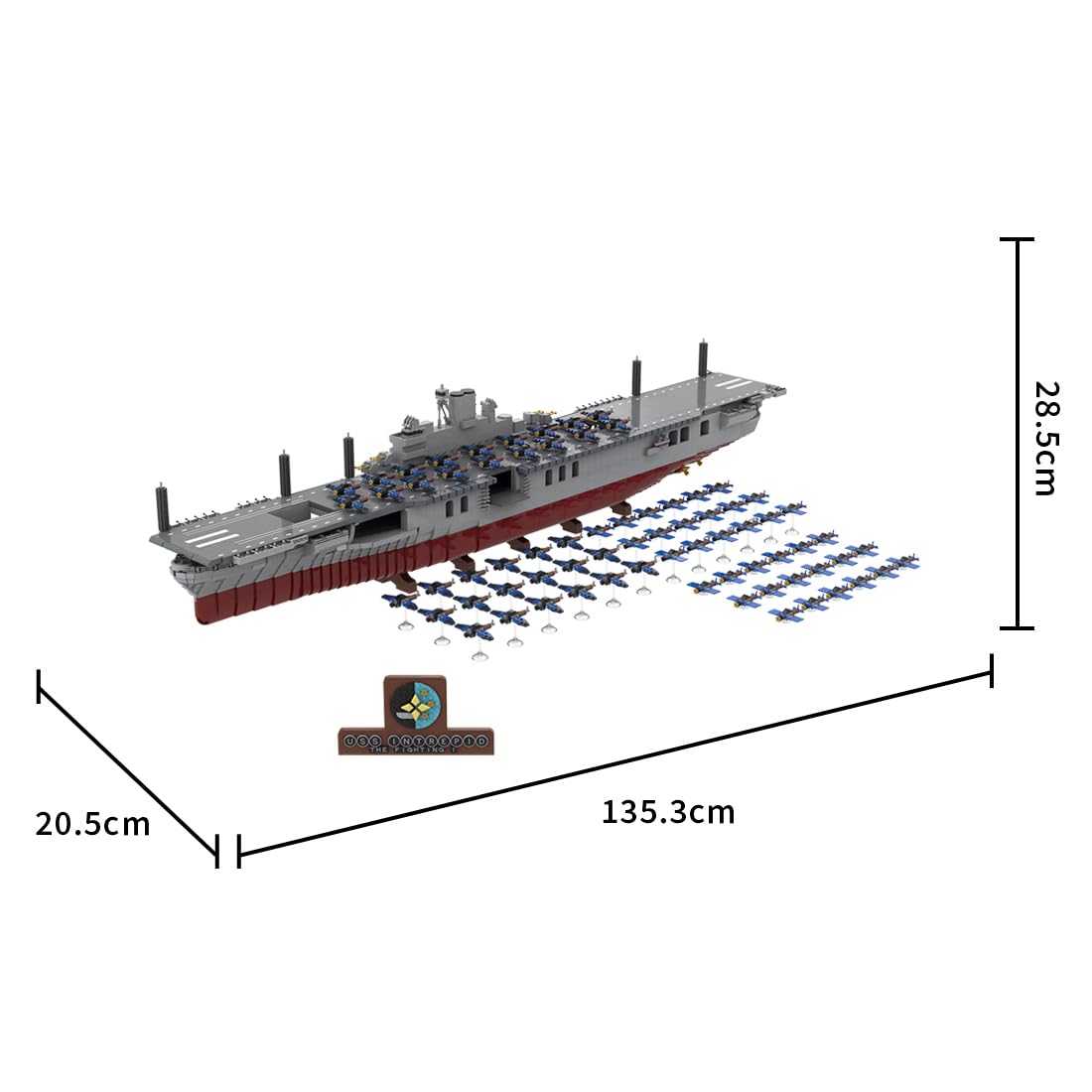 Amazon.com: XMBRICDIYY WW2 Navy Aircraft Carrier Building Blocks