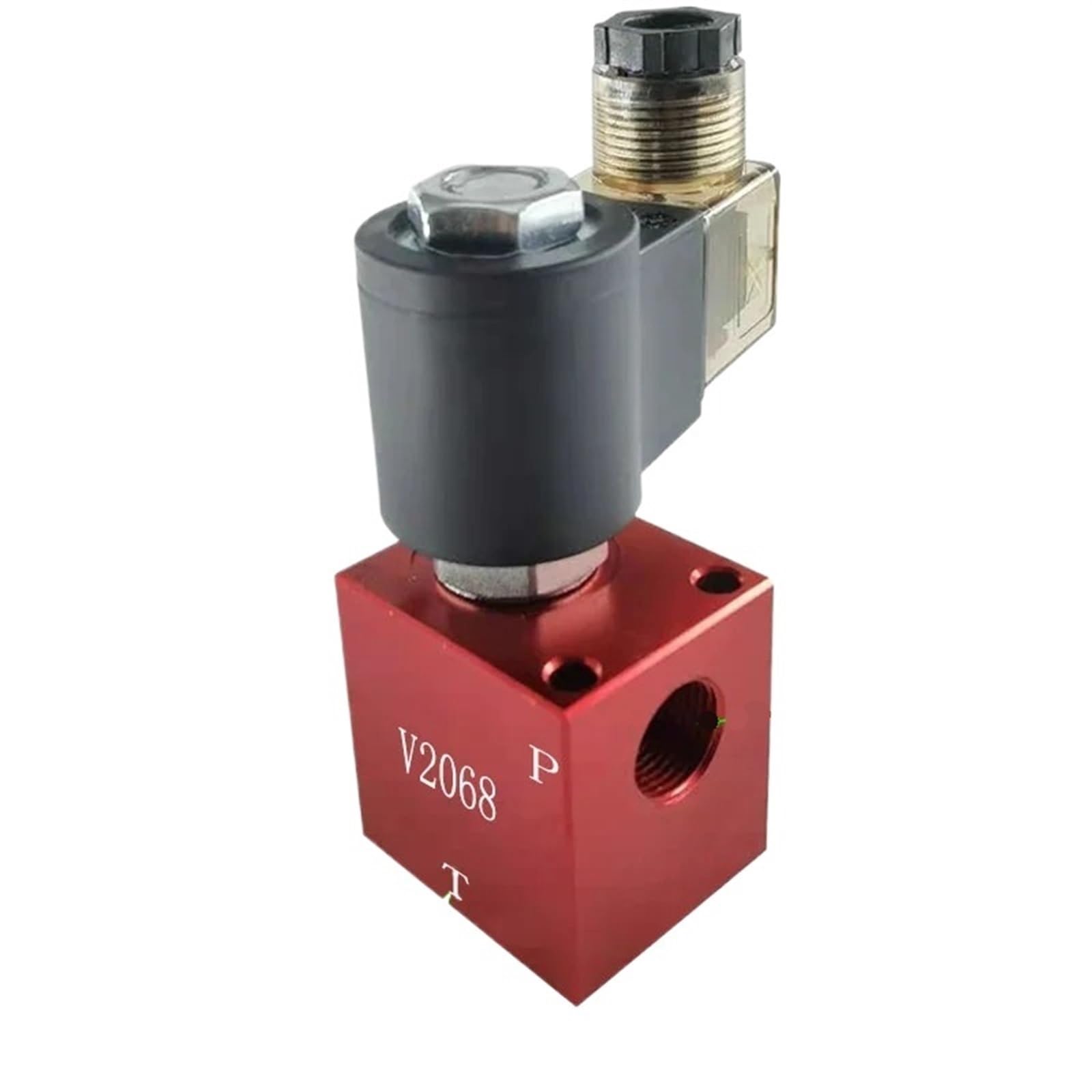TREDSWQCV Hydraulic Cartridge Valve Oil Circuit Block V2068 Pressure Relief Check DC24V(Block and coil 24V)