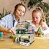 ENJBRICK Garden Hotel Assembly Square Building kit,Modular House Building Blocks Model Set for Teens and Adults.Collectible Display Toy Building Set 1316PCS - Image 3