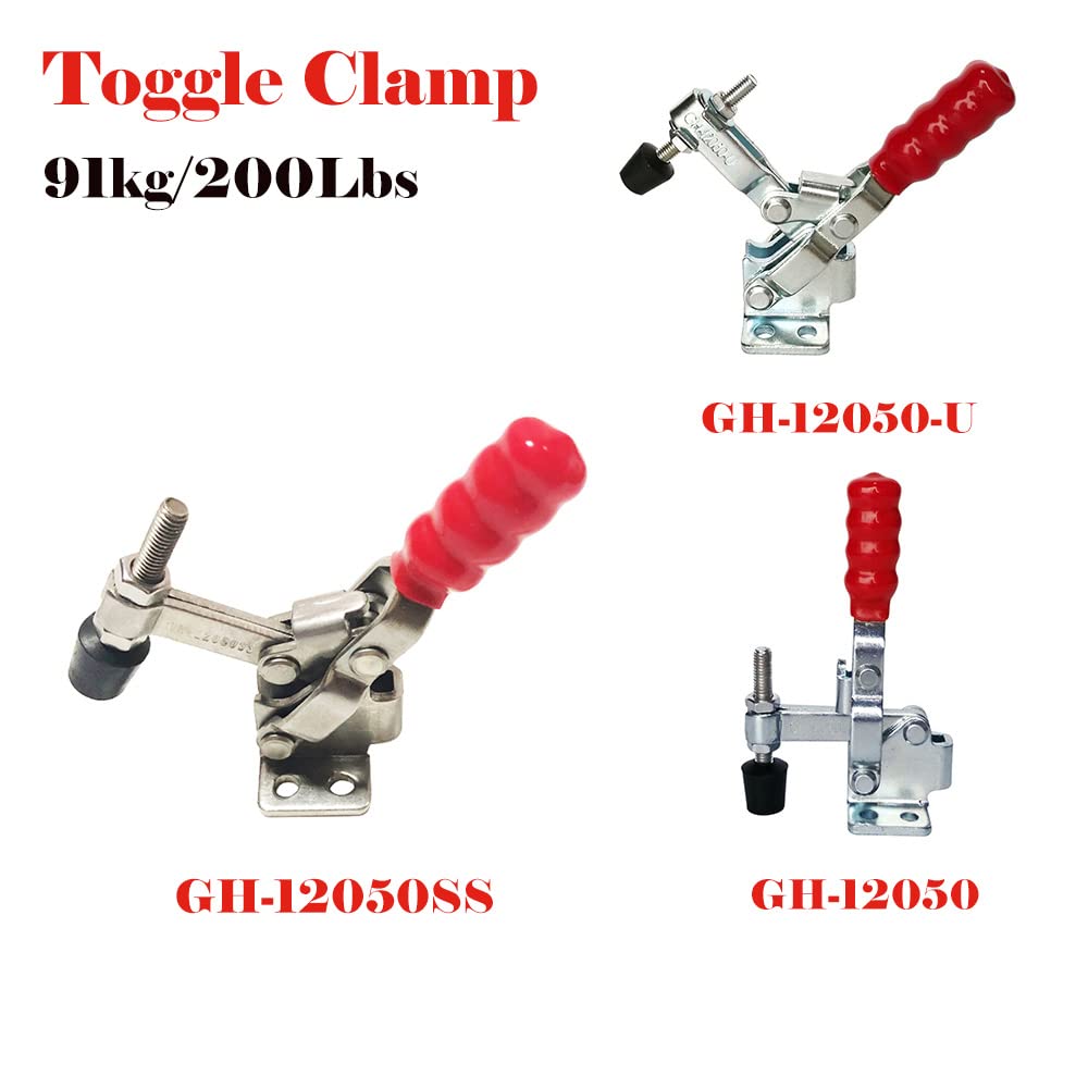 220番g 12050 Vertical Toggle Clamp – 200 Lbs Holding Capacity, Carbon