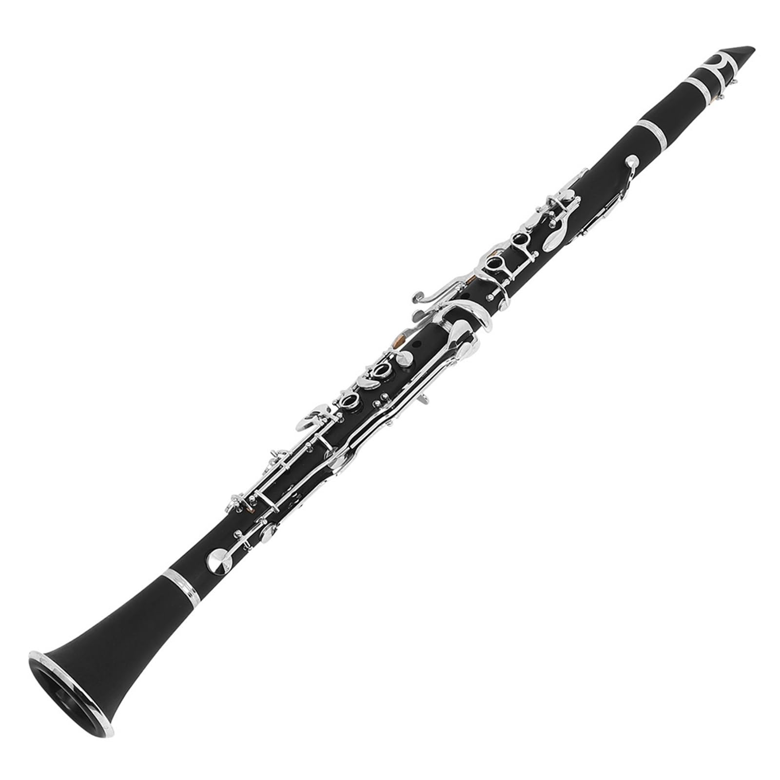 Clarinete Baquelita Tono G Niquelado 17 Teclas Adecuado Para Adultos Principiantes Tipo De Rendimiento