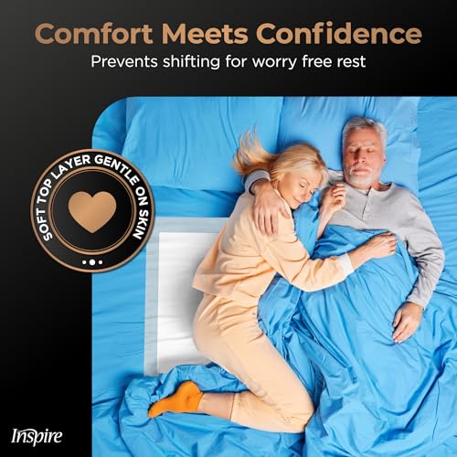 Image of Inspire Extra Large Super Absorbent Disposable Bed Pads for Incontinence Ultra Thick and Absorbent Bed Pads Disposable Adult | Puppy Pads | Pee Pads for Adults (Duramax 36 inch x 36 inch)