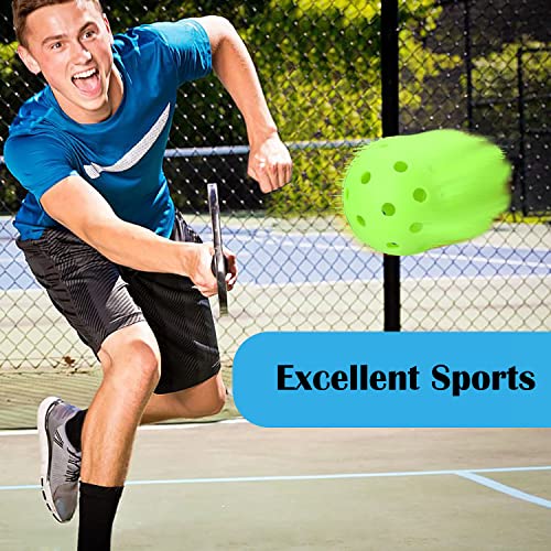 Abaji Pickleball 2 Green Balls 40 Holes For All Paddle Indoor And Outdoor Sports Kids 3 Years Old + Practice Training Activity Game Class #TOP4