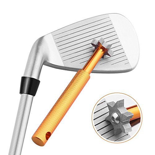 HISTAR Golf Club Groove Sharpener and Cleaner Tool with 6 Heads Specialty Golf