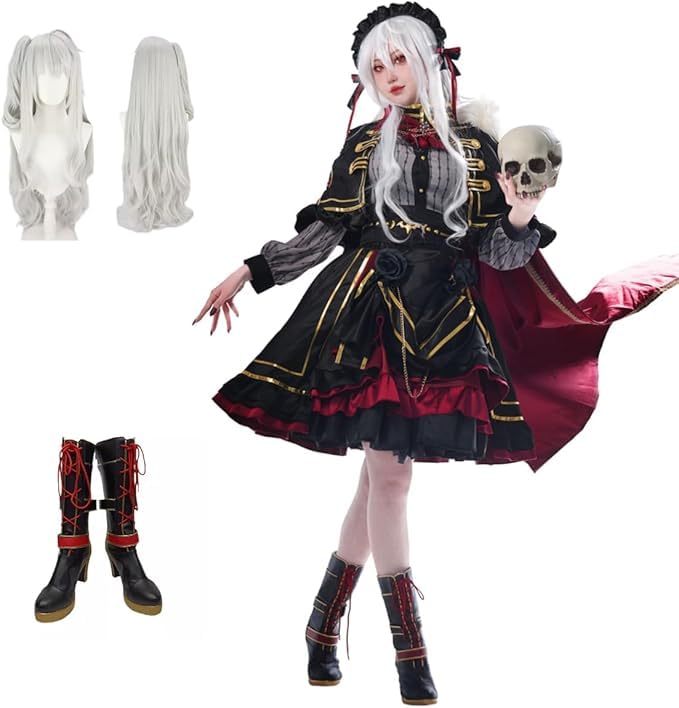 サーニャ コスプレ フルセット 靴 ウィッグ 衣装 Amazon.co.jp: 性転 女体化 サーニャ コスプレ衣装 頭飾り 付き