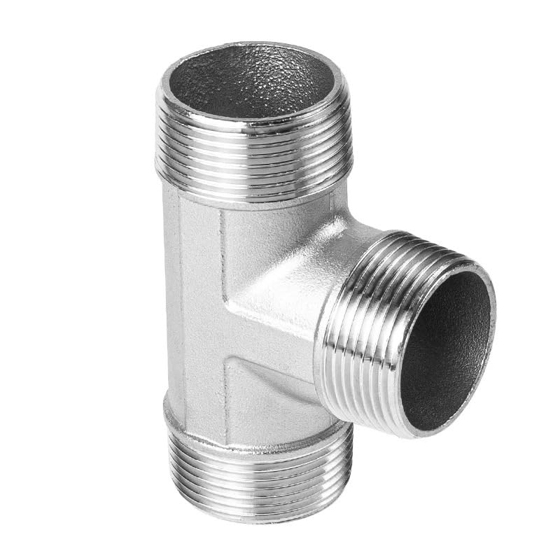 Té de raccordement 3/4 pouce inox 304 mâle femelle raccord tuyau fileté DN20