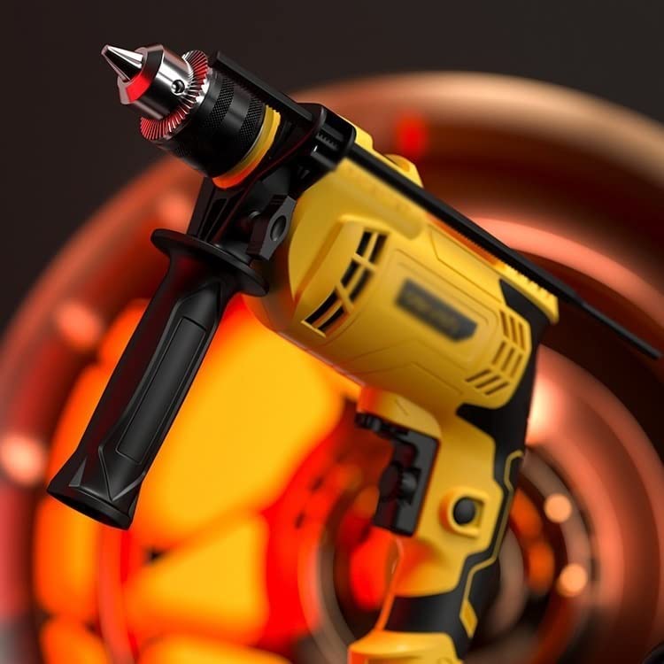 Spacmirrors 16-teiliges Schlagbohrmaschinen-Set Elektrische Bohrmaschine Schlagbohrmaschinen-Handwerkzeugkasten-Set für… – Bild 4