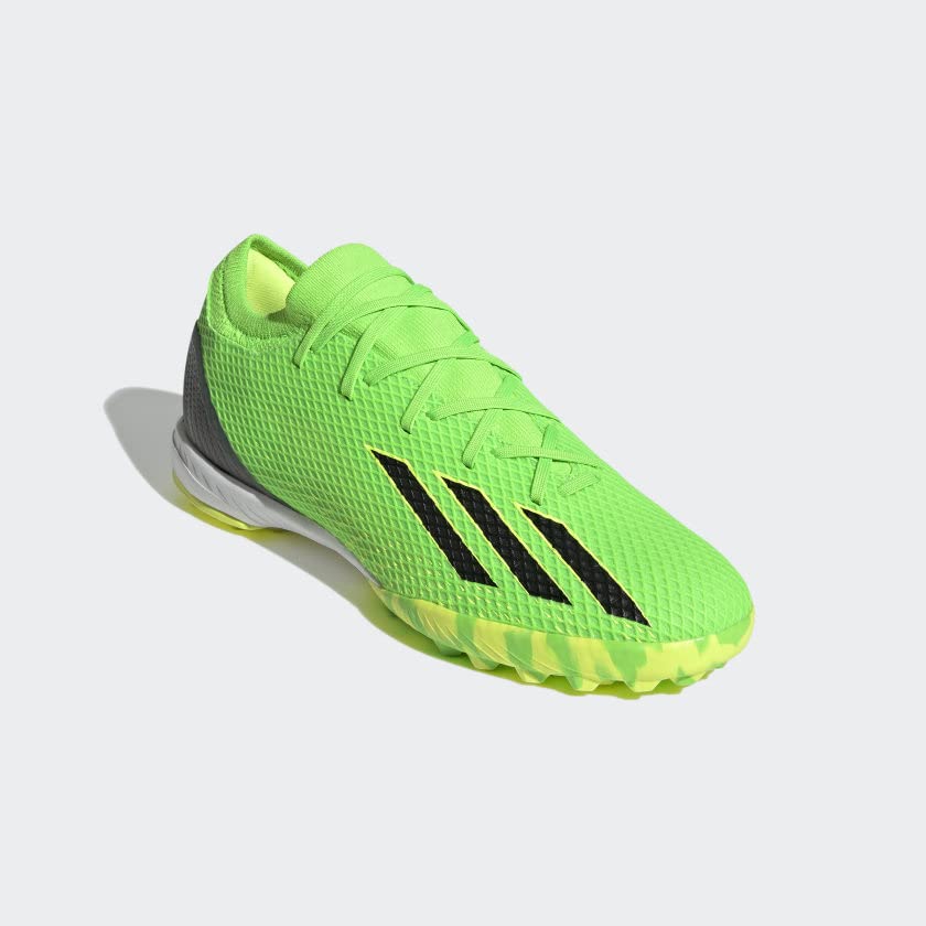 adidas Unisex X Speedportal.3 Turf Soccer Shoe, Solar Green/Solar Red/Solar Yellow, 11.5 US Men4