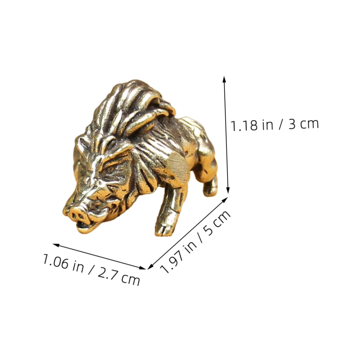 Amosfun 4stücke Vintage Messing Wildschwein Statue Handgefertigte Tierfigur Für Schreibtisch Dekoration Rustikale Brass Tierfigur Für Zuhause Und Büro Handwerkskunst