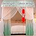 AHBFC Bed Canopy Blackout Bed Curtains, Universal Mosquito Nets for All Seasons, Bedroom Dustproof Bed Canopy (Size : 180x200x200cm)