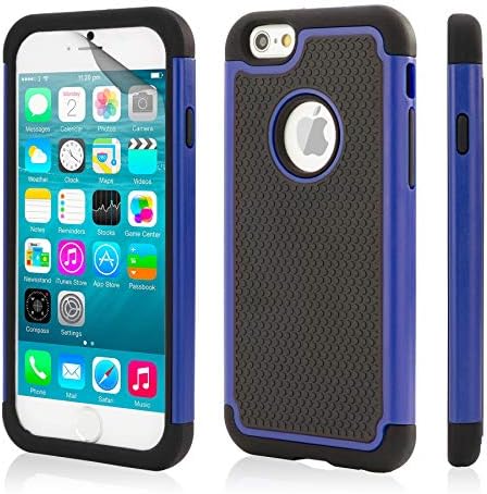 32nd ShockProof Series - Dual-Layer Shock and Kids Proof Case Cover for Apple iPhone 6 & 6S, Heavy Duty Defender Style Case - Green