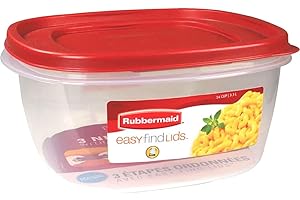 Rubbermaid 14-Cup Square Container with Red Racer Lid