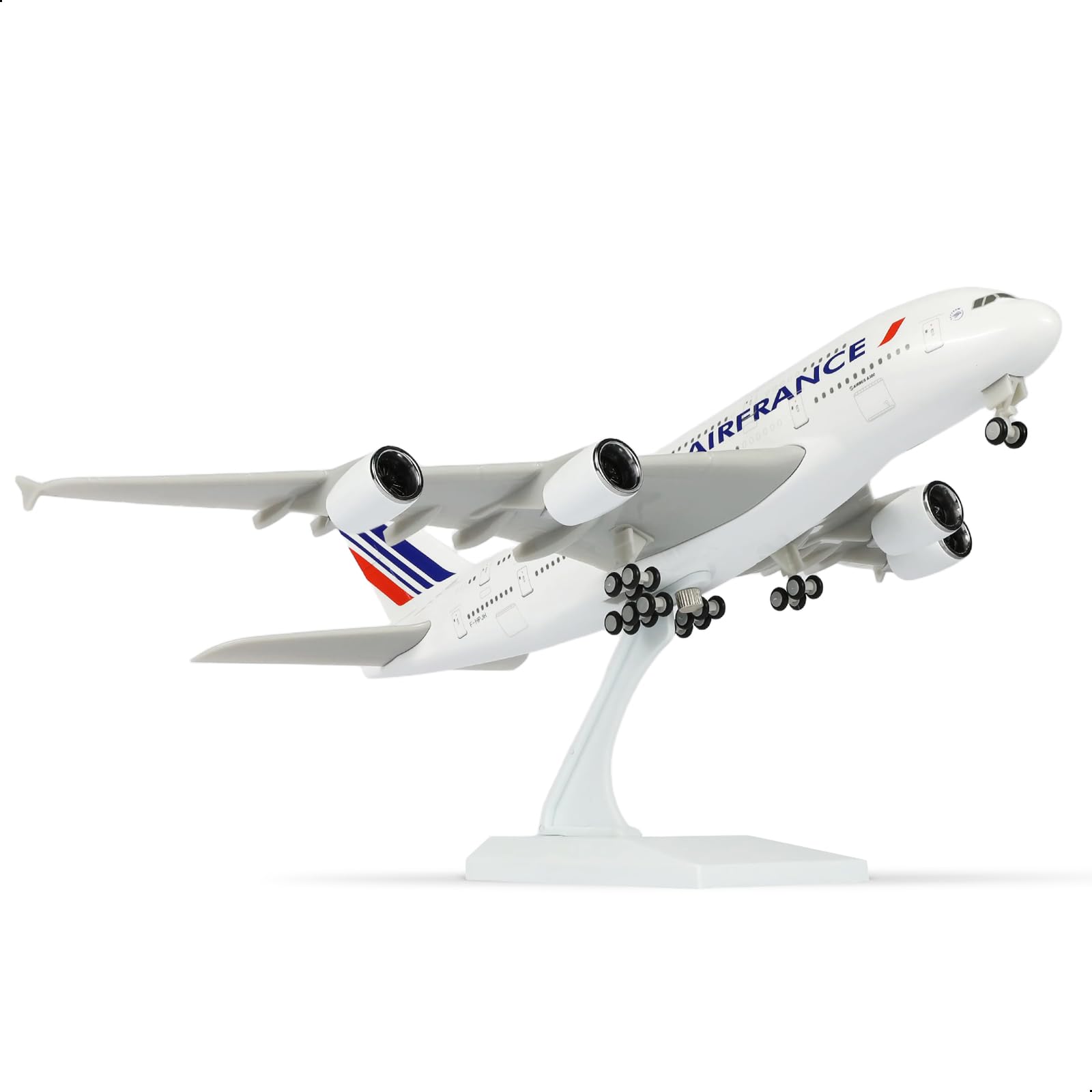 QIYUMOKE 1/240 France A380 Model Airplane for Airbus A380 Model Airplane with Stand (30.5 cm Length) Pre-assembled Model Kit for Adults - Creative Gifts from the Air World — image 1