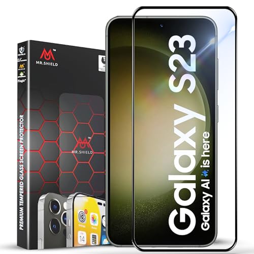 Image of Mr.Shield Top-Notch HD+ Tempered Glass Screen Protector Guard for Samsung Galaxy S23 (6.1 Inch) 5G, 9H Hardness, Military Grade Protection, Easy Installation kit