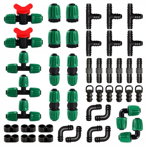 Collegamento del tubo: adatto per tubi di irrigazione da 1/2 pollice (ID 13 mm / diametro esterno 16 mm).