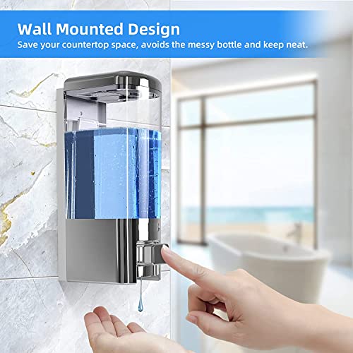 BATH-GURU-ABS-Heavy-Duty-Wall-Mounted-Soap-Shampoo-Conditioner-Handwash-Gel-Liquid-Soap-Sanitizer-Dispenser-for-Bathroom-Basin-Kitchen-Sinks-and-Industrial-Use-500-Ml-Chrome-Plated-Plastic BATH GURU ABS Heavy Duty Wall Mounted Soap Shampoo Conditioner Handwash Gel Liquid Soap Sanitizer Dispenser for Bathroom Basin Kitchen Sinks and Industrial Use (500 Ml, Chrome Plated), Plastic