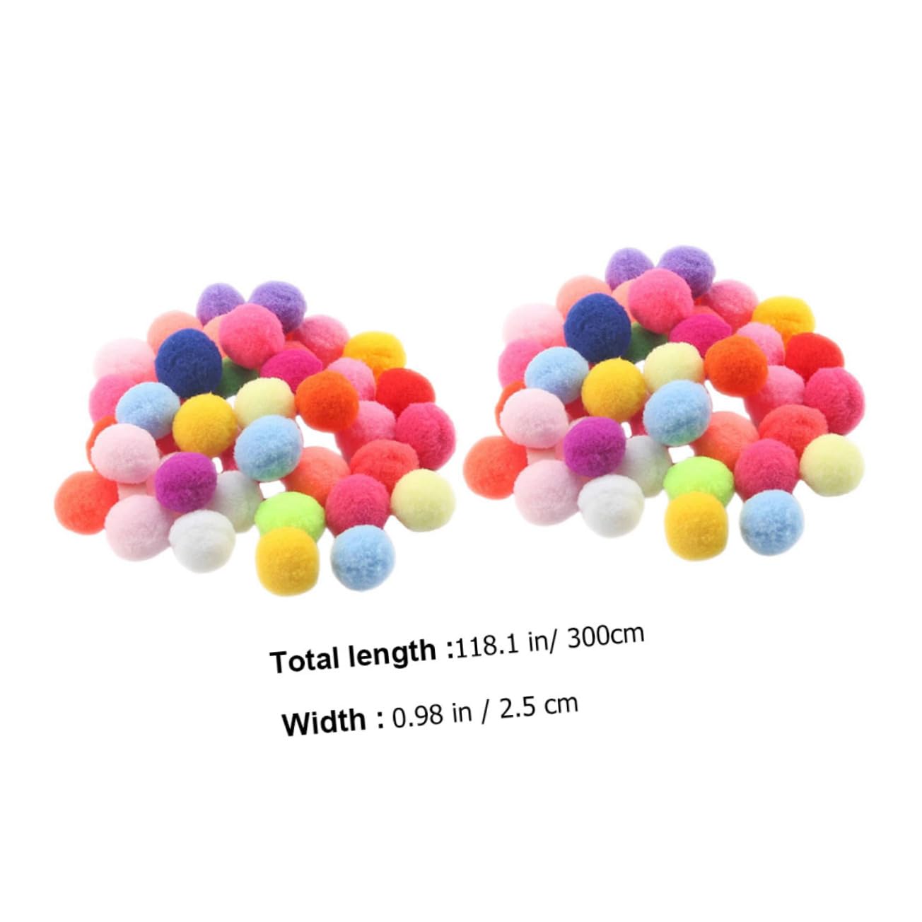 HOLIDYOYO Fluffy Balls String Wall Pendants 2pcs Plush Ball Decor Kids Room Aesthetic