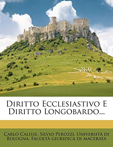 Diritto Ecclesiastivo E Diritto Longobardo...