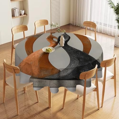 Nappes de table rondes imperméables 152cm lavables anti-tache - 4
