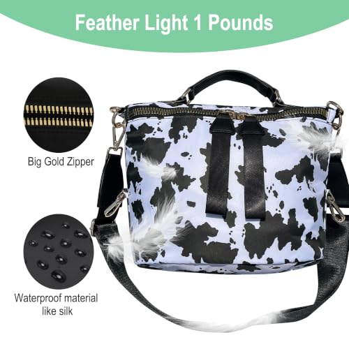 Image of Women's Crossbody Bag - Soft Cloth Shoulder Bag, Lightweight Waterproof Purse, Stylish Slash-Proof Casual Bag