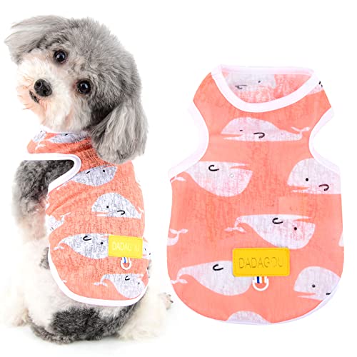 Pull sans manches vêtements été chien en coton doux et extensible