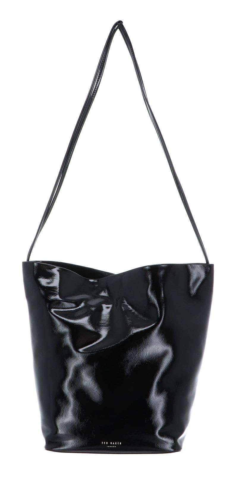 Ted Baker london thin strap mini crinkle bag, black, one size
