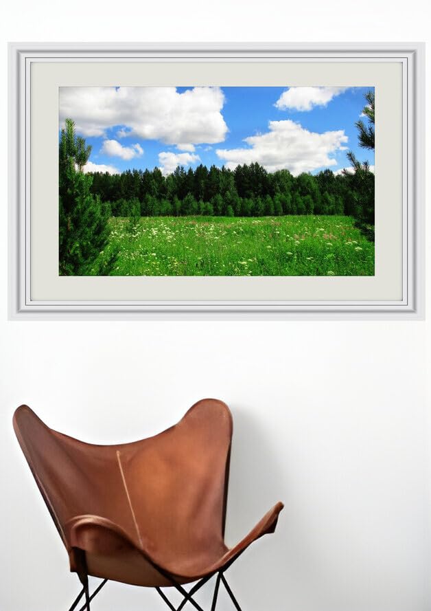 JVERF - JZZJ34851 Landscape Field Forest Russia Ural| Self-Adhesive Painting | Frameless