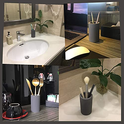 Fast-Drying-Diatomite-Toothbrush-Holder-Bathroom-Countertop-Organizer-Stand-for-Toothpaste-Makeup-Brushes-Razors-Accessories-Dark-Grey