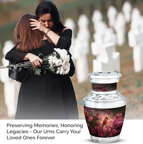 Image of Cardinal Urn Decorative Urns for Human Ashes Adult Man 3 Inch 2 Qty | Keepsake Urn for Burial Small Funeral Urns