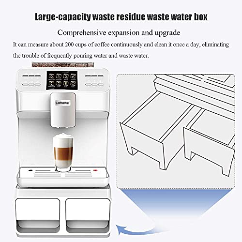 ROM One-Touch-Kaffeevollautomat, Heim-Espressomaschine, Gewerbliches Büro für eine Vielzahl von Anlässen, Weiß – Bild 6