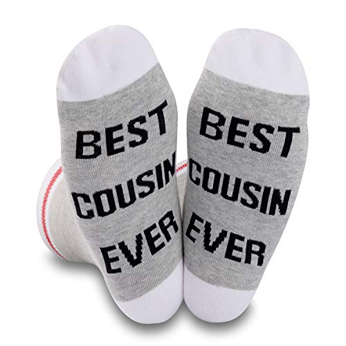 2 PAIRS Best Cousin Ever Socks - Cousin & Birthday Gift