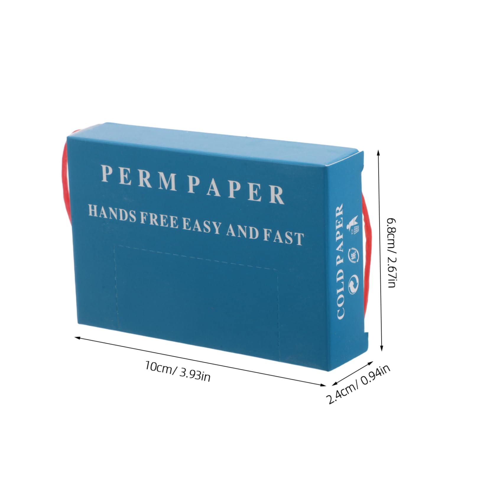 Beavorty Hair Perm Paper Wristbands 600 Sheets Perm Papers Ultra Thin Salon End Wraps