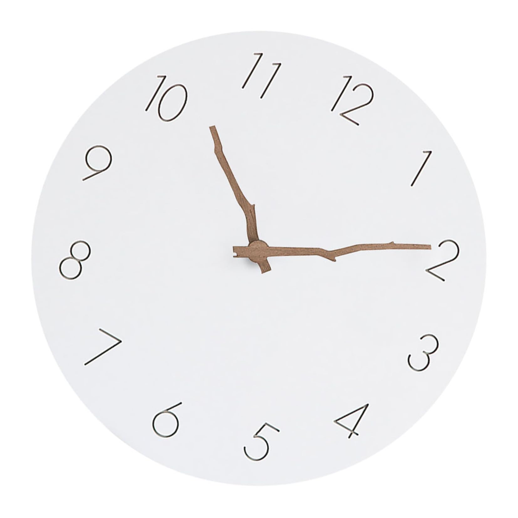 Horloge murale silencieuse mécanique sans tic-tac pour chambre