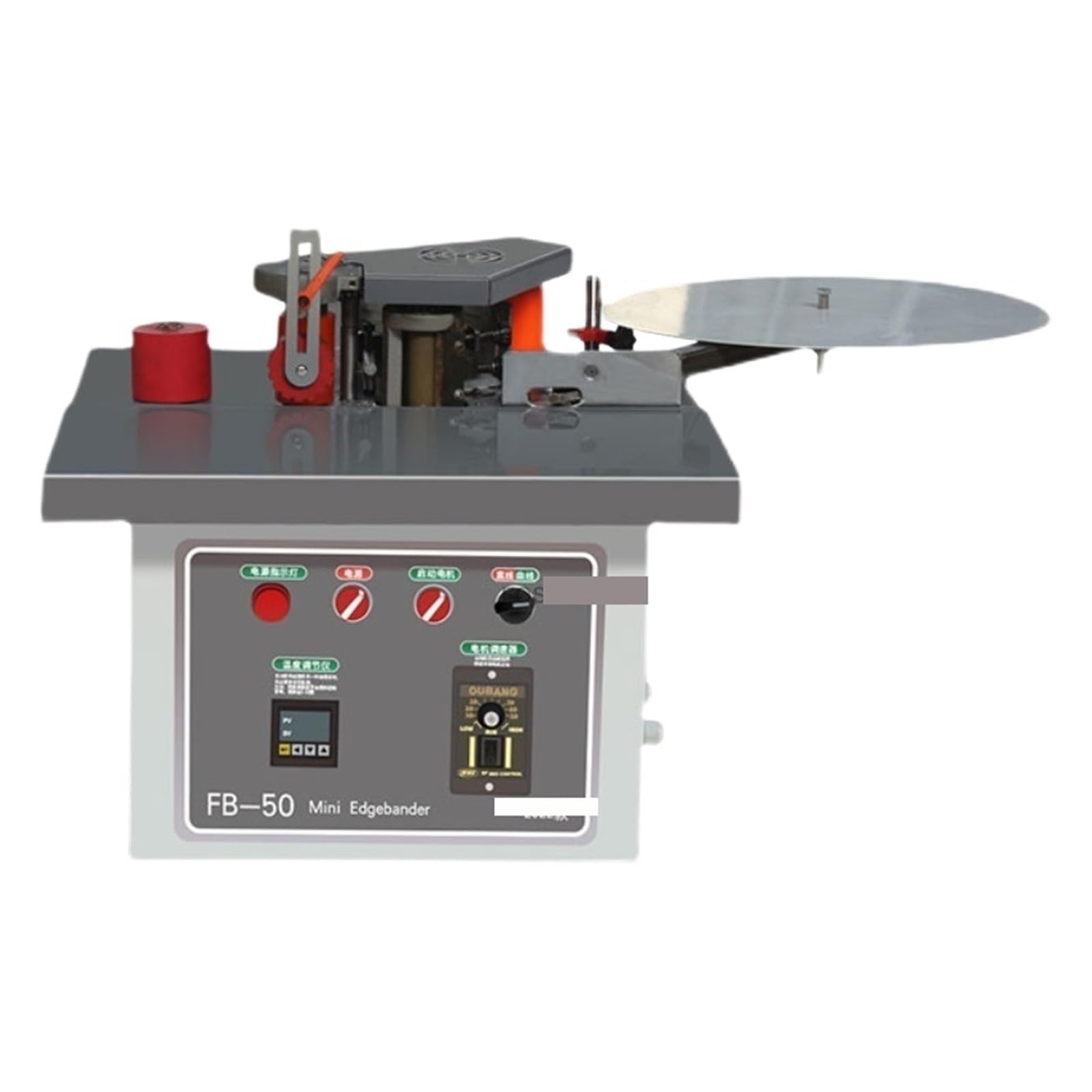 Portable Edge Banding Machine for Panel and Cabinet Woodworking Curved and Straight Lines Automatic Mini Speed and Efficiency Improvement(A)