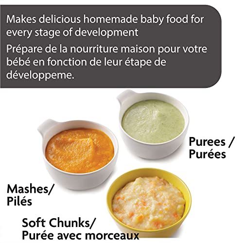 Baby Brezza Glass Baby Food Maker – Cooker And Blender To Steam And Puree Baby Food For Pouches In Glass Bowl - Make Organic Food For Infants And Toddlers – 4 Cup Capacity #TOP3