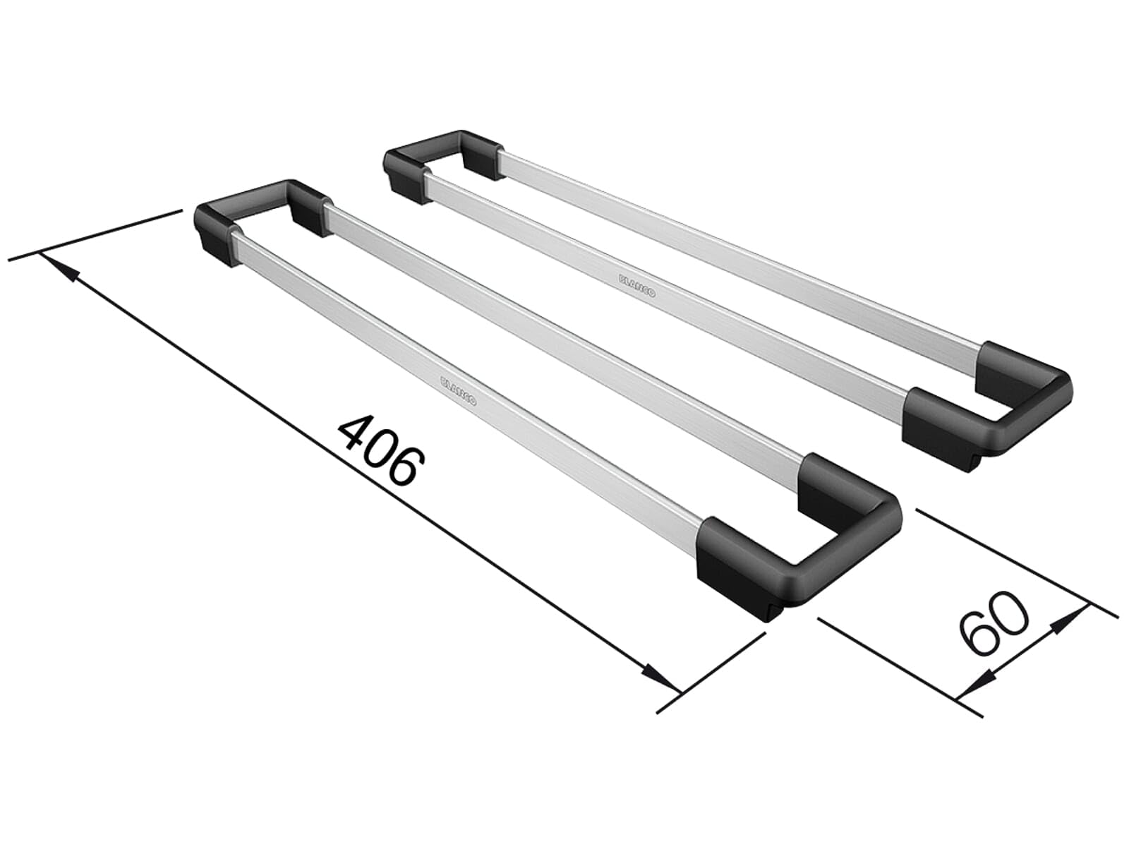 BLANCO 235906 Poręcze ze stali nierdzewnej, 416 mm
