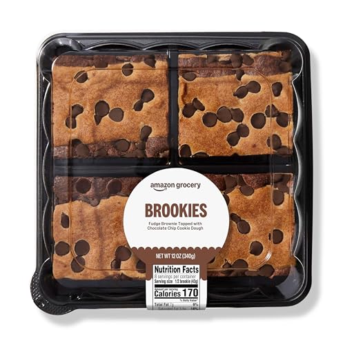 Amazon Grocery, Brookies, 12 oz, 4 ct (Previously Amazon Fresh, Packaging May Vary)