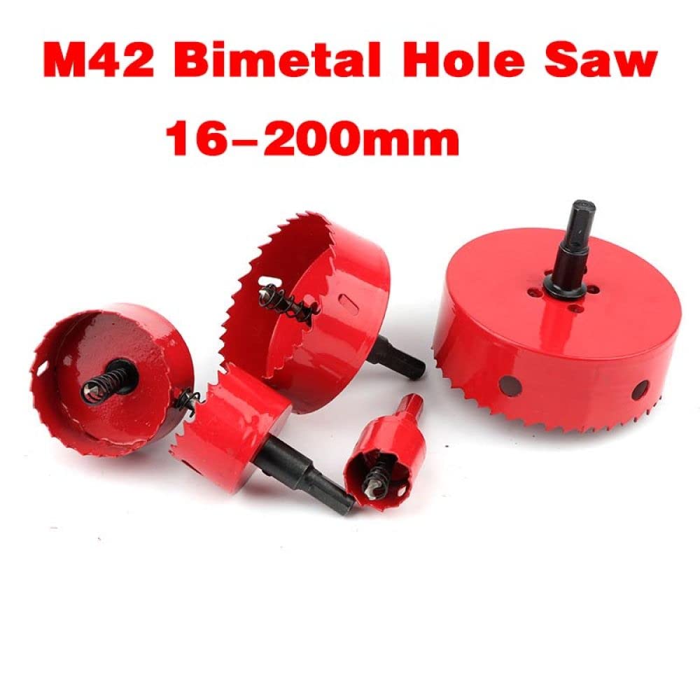 1 pieza Bi-Metal M42 Sierra de agujero de madera de 16-200 mm Broca de perforación de acero para brocas de plástico de acero inoxidable de hierro de aluminio, 85 mm