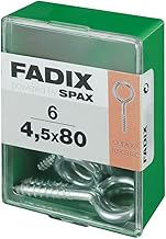 CAJA M 6 uds. HEMBRILLA CERRADA CINC 4,5x80mm FADIX