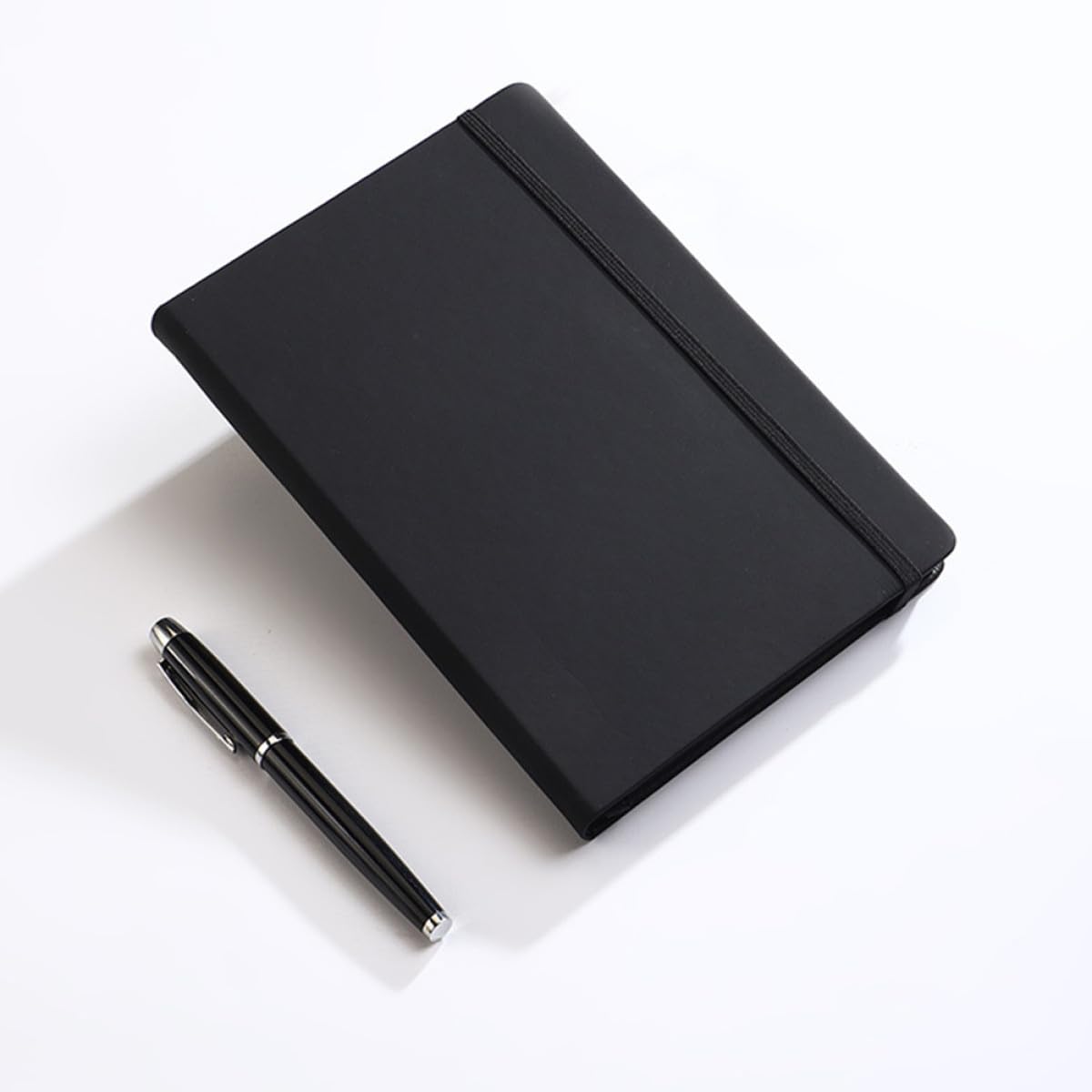 Alipis Diario Quaderno Nero A5 200 Pagine Vuote Carta Nera Taccuino per Appunti Schizzi Uso Creativo Portatile per Uomini e Manager Viaggio e Lavoro