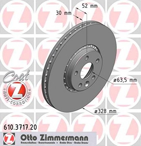 Image of ZIMMERMANN 610.3717.20 Front Brake Disc Coat Z