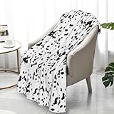 Dalmatian Throw Blanket Super Soft Warm Flannel Blankets for Bed Sofa Gifts Adults