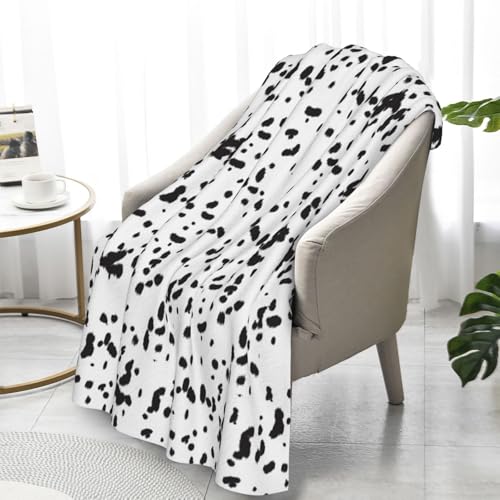 Dalmatian Throw Blanket Super Soft Warm Flannel Blankets for Bed Sofa Gifts Adults