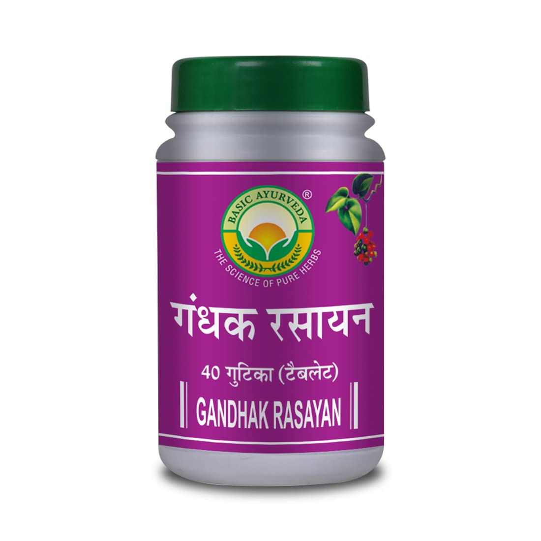 BASIC AYURVEDA Gandhak Rasayan Bati 40 Tablets Pack of 2 | Ayurvedic Supplements for Skin Health | Certified Herbs, Extra Strength Formula (B082SHQ44T) Amazon Price History, Amazon Price Tracker