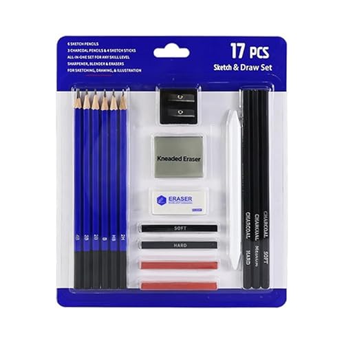 スケッチ用鉛筆 デッサンツール 17点-26点セット グラファイト鉛筆 シェーディング アートドローイング用品 絵画 全硬度 鉛筆 耐久性 ブラック アーティストスケッチ デッサン イラスト 専門 製図 美術 子供 大人 素描初心者 学生用 プレゼント