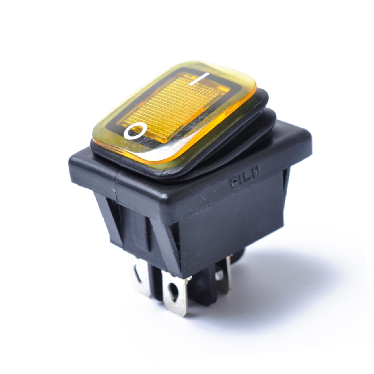 GANAZONO Automotive Toggle Switches Waterproof 4 Pin Boat Type Switch 12v On-Off Marine Rocker Led Light for Car