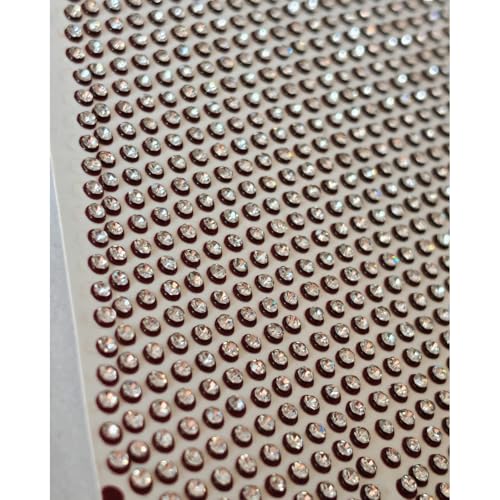 VAMA Fashions White Crystals Rhinestones Round Shape Flatback Maroon Nail Art Craft Decoration Manicure Pedicure DIY Designs Wedding Gems Stone Accessories Sheet for Women & Girls
