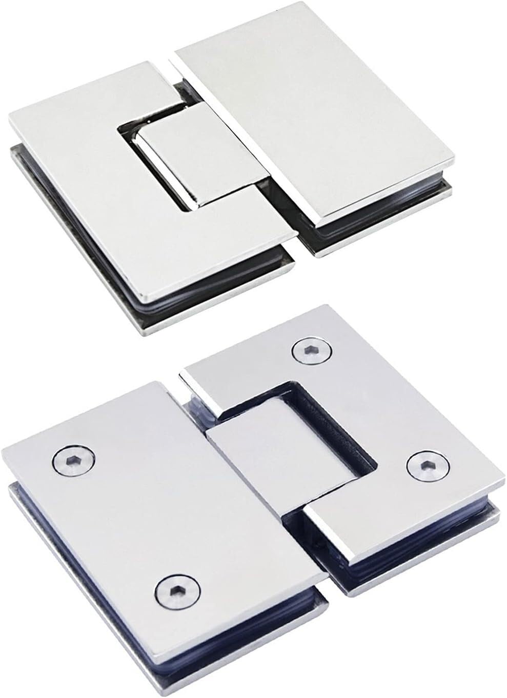 Kuayeocf One Color Hinges Two 180 Degree Glass Door Hinges, Replacement Parts For Shower